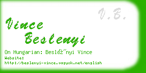 vince beslenyi business card